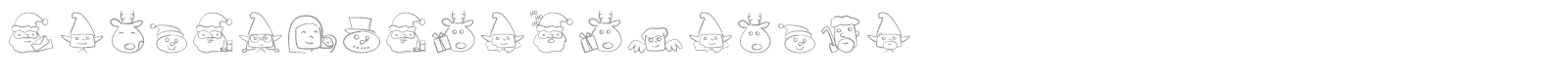 Christmas People Ding font preview